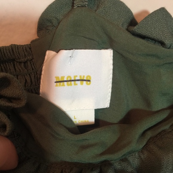 NWOT Anthro Maeve Olive Sunset View Halter Top - Picture 5 of 7